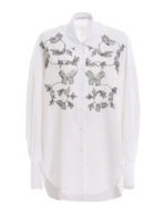 Camicia over con ricami in perline