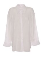 Camicia bianca con colletto in pizzo