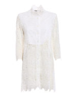 Camicia bianca in pizzo macrame