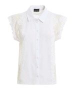 Camicia in pizzo a rete e floreale