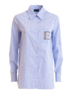 Camicia a righe con monogramma