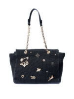 Borsa in ecopelle con applicazioni