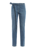 Jeans in denim con cintura