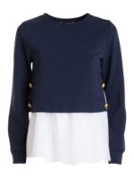 Felpa con blusa sovrapposta