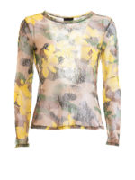Maglia in pizzo camouflage