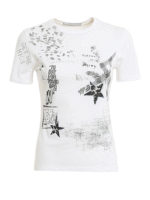 T-shirt con stampe logo