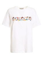 T-shirt con ricami colorati