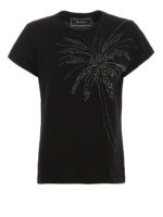 T-shirt con palma borchiata
