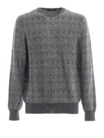 Pull in cashmere lana e seta jacquard