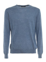 T-shirt in seta a maniche lunghe