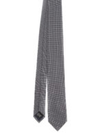 Cravatta in seta con motivo a quadretti