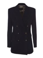 Giacca doppiopetto blu suro