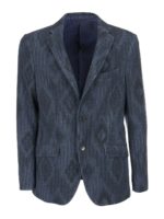 Blazer in jersey con motivo geometrico