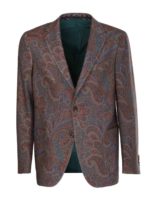 Giacca Paisley in cashmere multicolor