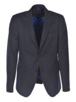 Giacca monopetto marrone blu e azzurra