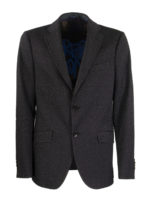 Blazer in jacquard di misto lana