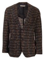 Giacca zig zag marrone