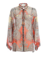 Blusa in crepe de Chine