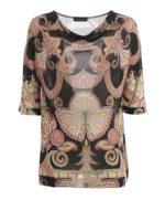 Blusa in maglia di viscosa fantasia