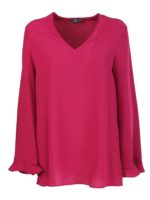 Blusa in seta fucsia