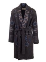 Cardigan jacquard grigio