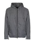 Giubbotto antipioggia a motivo geometrico