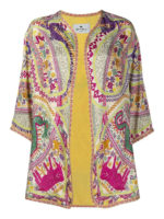 Giacca in seta motivo Paisley e naif