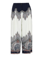 Pantaloni motivo Pasiley a gamba ampia