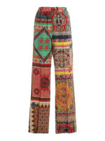 Pantaloni in seta fantasia