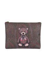 Clutch Orsetto Paisley marrone