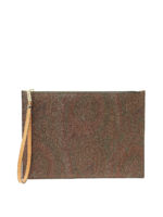 Clutch in Paisley jacquard