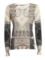 Pull in velluto di seta misto cashmere