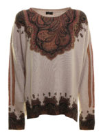 Maglione con intarsi Paisley
