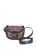 Borsa a tracolla Pegaso Paisley nera