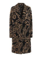 Cappotto in lana e alpaca con motivo paisley