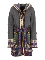 Cappotto a vestaglia in misto lana