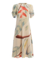Abito con stampa Foliage
