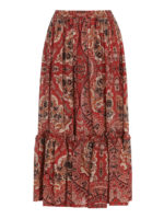 Gonna con stampa Paisley naif