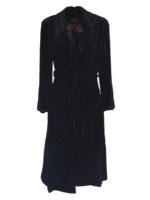 Cappotto nero con interno stampato