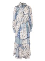 Abito in seta azzurro