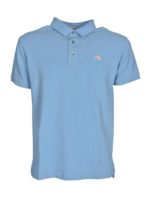 Polo con ricamo logo azzurra