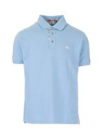 Polo azzurra con logo