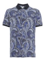 Polo in piquet con Paisley