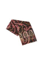 Sciarpa nera stampa multicolor