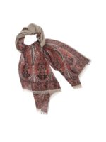 Sciarpa Delhy rossa e grigia