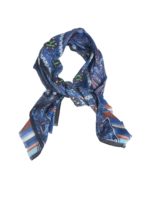 Sciarpa sui toni del blu stampata