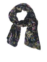 Sciarpa in velluto con stampa multicolor