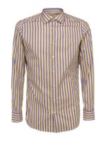 Camicia in cotone a righe slim fit