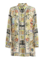 Camicia in twill di seta Desert Mirages