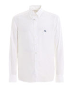 Camicia button-down con logo ricamato